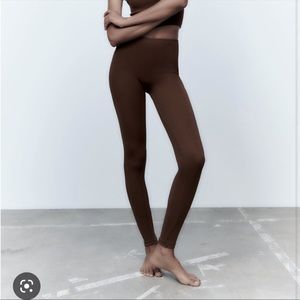 Zara ribbed leggings